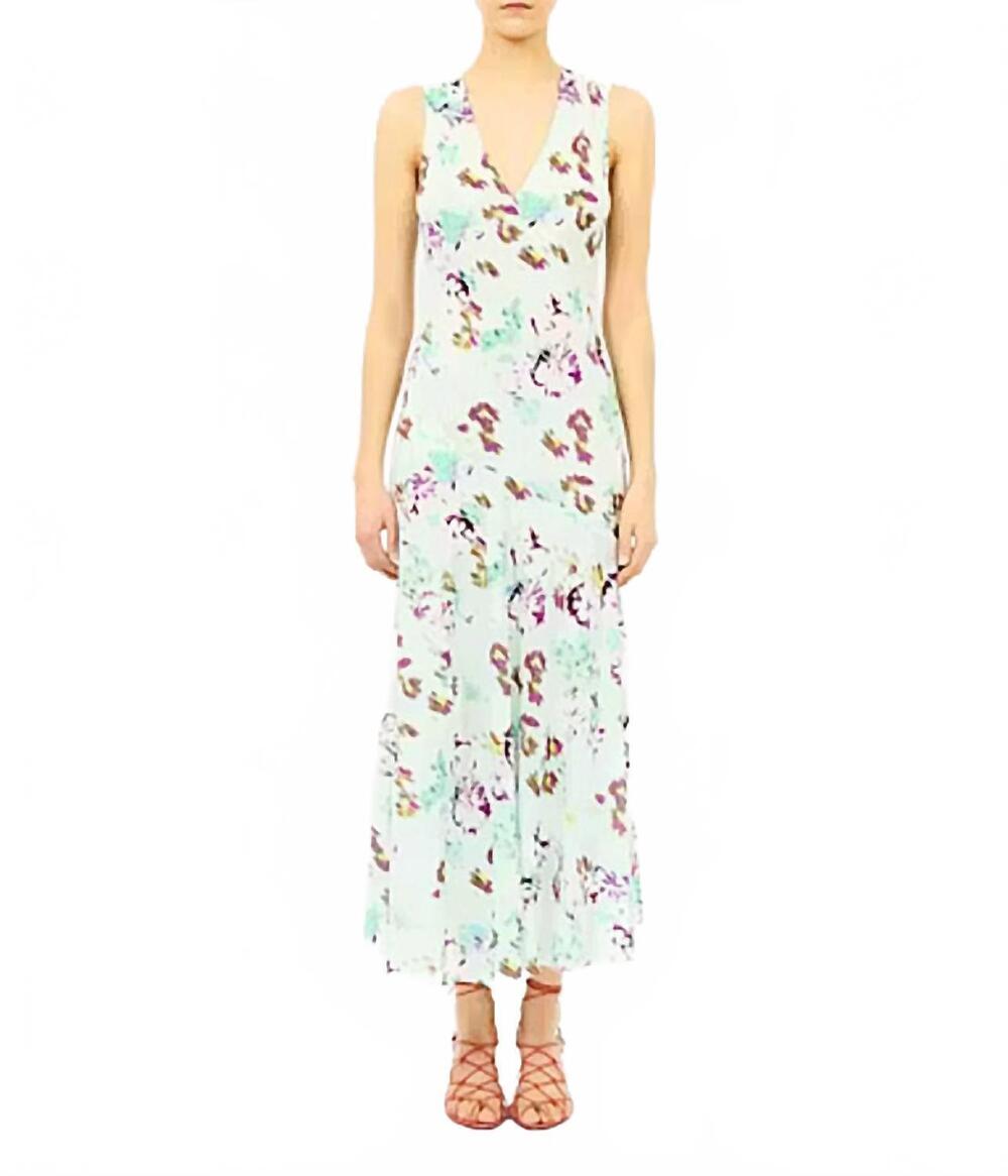 NEW ULLA JOHNSON elowen silk midi dress in oasis